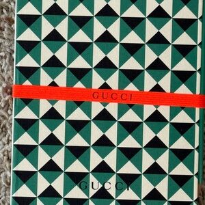 Gucci Green and Black Geometric Notebook